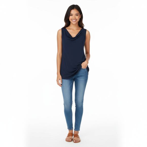 Sarin Mathews Cowl Neck Sleeveless Blouse - Picture 1 of 5